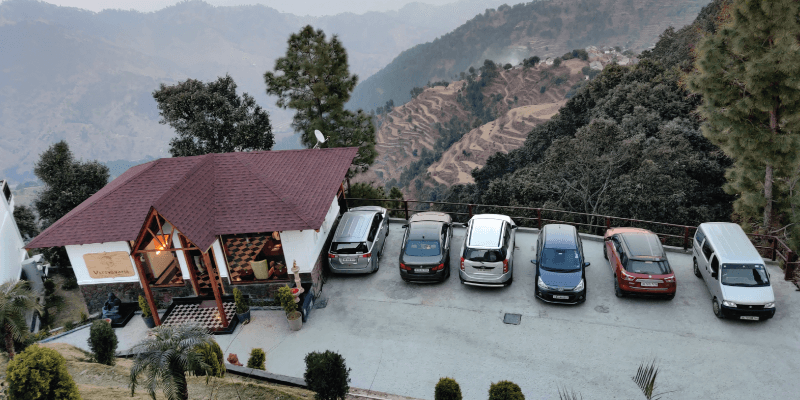 Parking Spaces at Vatsyayana Resorts